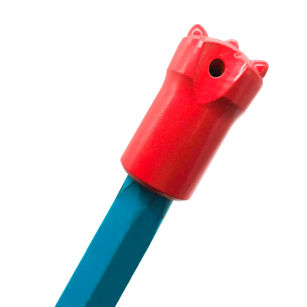 Tapered drill rods Assembly effect