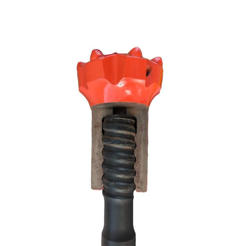 Threaded drill bit cross sectional structure diagram