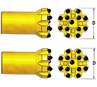 T45 Thread Drill Button Bit